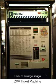 Ticketing Machine of Public Transportation Network (ZVV)